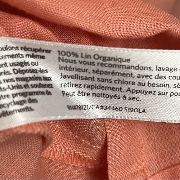 Eileen Fisher Organic Linen Handkerchief Oversized Boxy Top Organic Linen xs - Picture 6 of 6